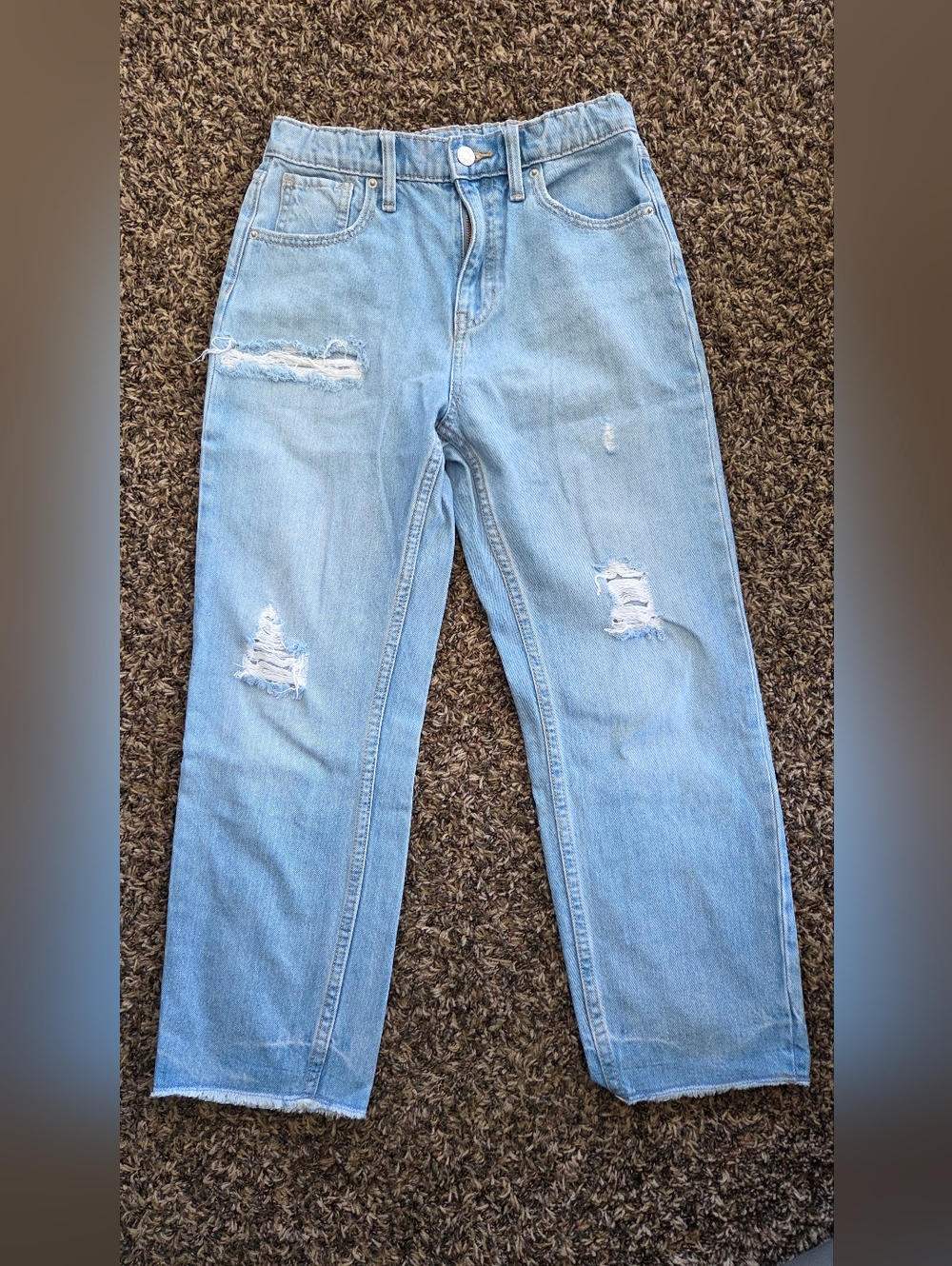 Old Navy Light Blue Distressed Kids Jeans